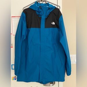 One The North Face Men’s Antora Mid Length Light Rain Parka.